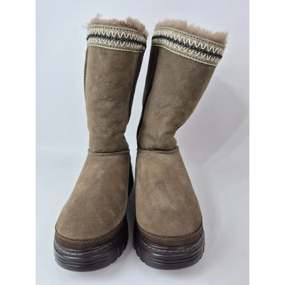 UGG Women's Hickory Grey Classic Tall TrailGazer Boots Size 7